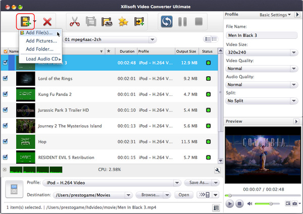 Xilisoft Video Converter Ultimate for Mac
