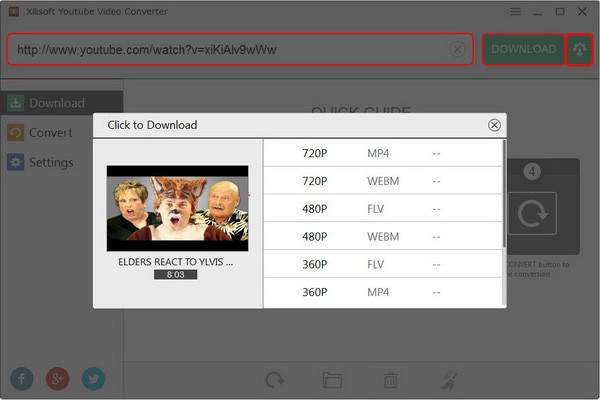 Create a new downloads + conversion task