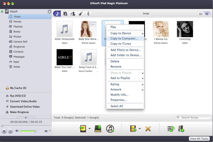 Xilisoft iPad Magic Platinum for Mac 